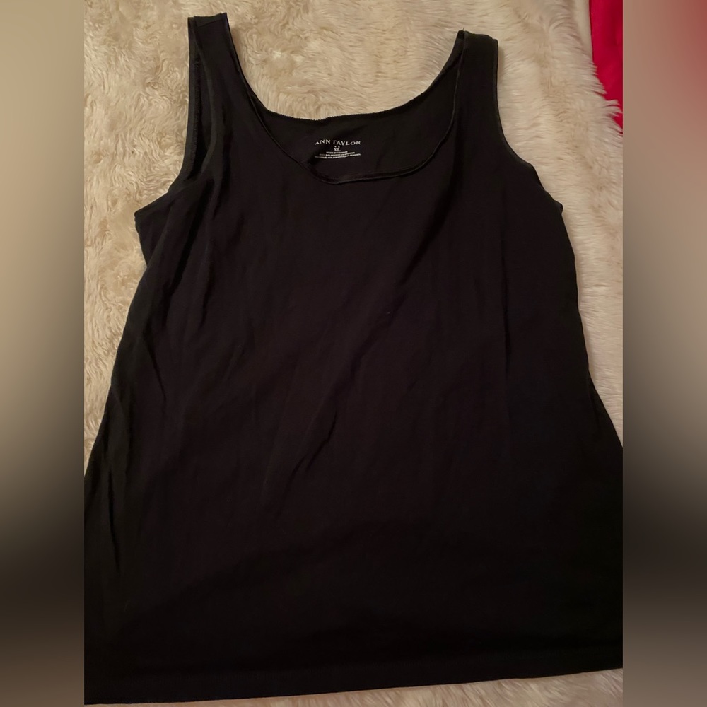 Satin lined navy tank